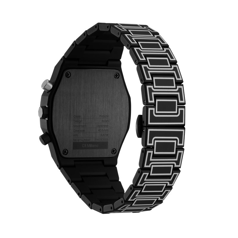 D1 MILANO PHBJ14 Black Sketch Polychrono 40.5 mm
