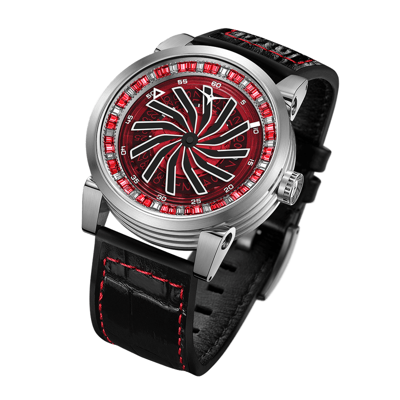 Zinvo Blade Silver Red Gem