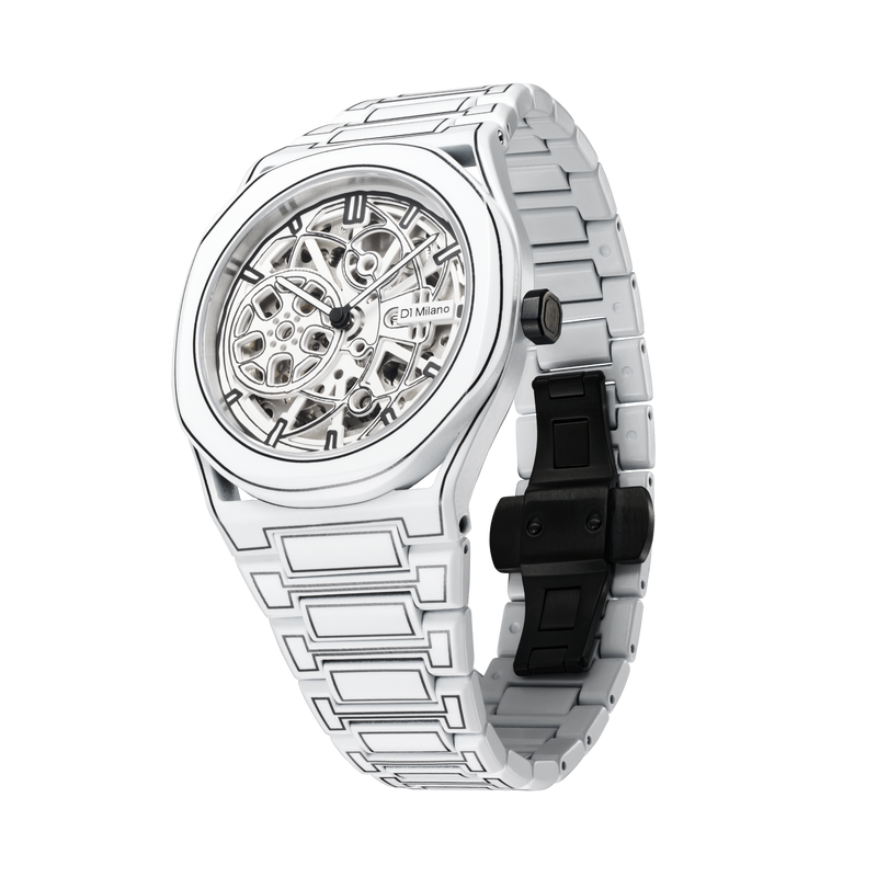 D1 MILANO SKBJ20 White Sketch Skeleton 40.5 mm