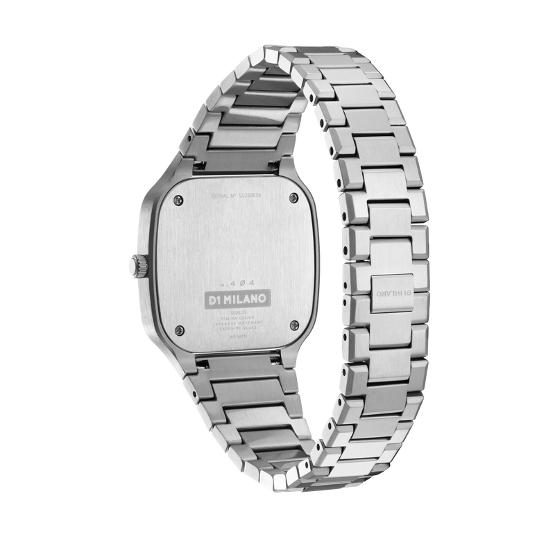 D1 MILANO SQBL01 SQUARE BRACELET 32 MM - DISCO GREY