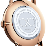 August Berg SERENITY DEEP BLUE Rose Gold Classic Eye Blue Perlon 40mm