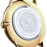 August Berg SERENITY SHINE Gold Classic Eye Gold Mesh 40mm