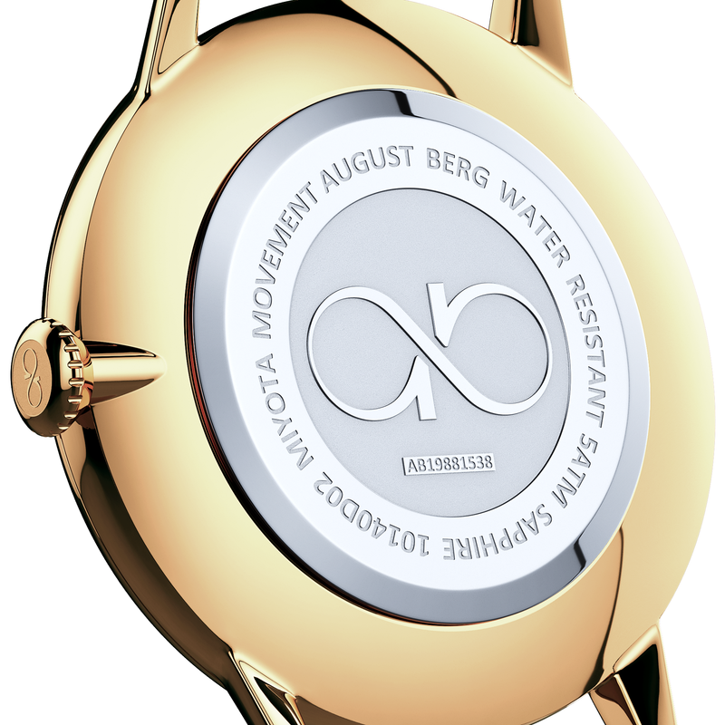 August Berg Serenity Noir Classic Eye Leather 40mm