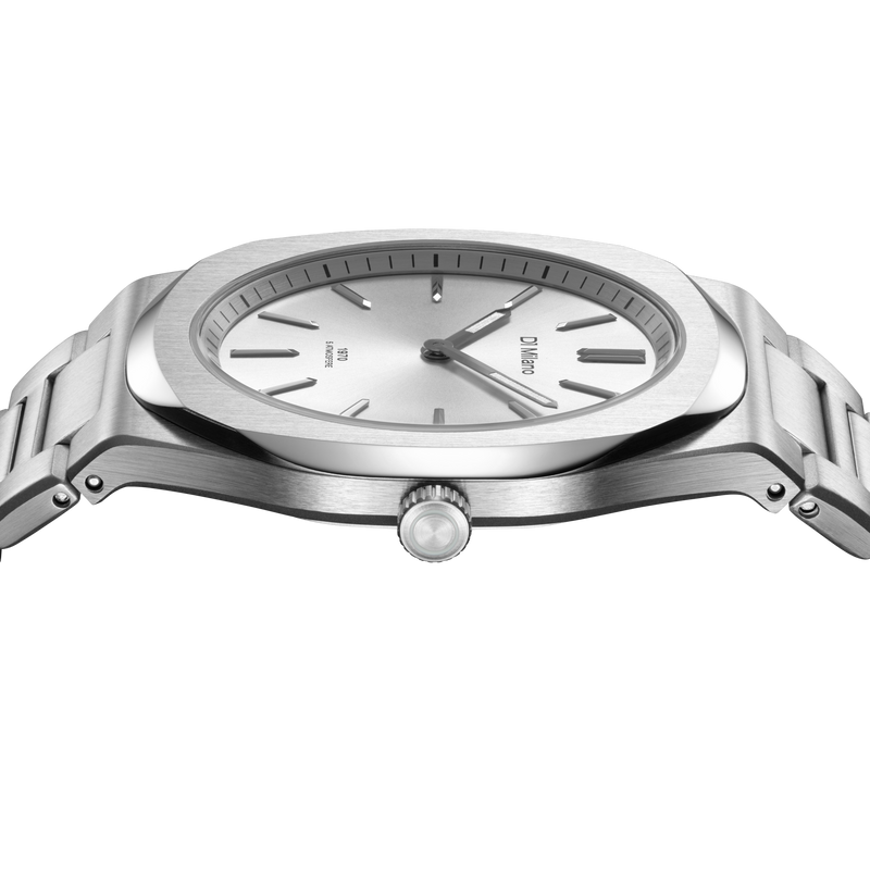 D1 MILANO UHBJ02 Groovy Silver Ultra Thin 39 mm