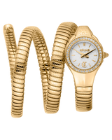 Just Cavalli Signature Snake Vita - Yellow Gold Silver