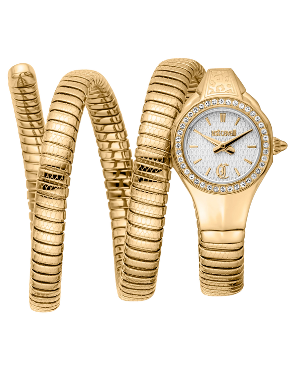 Just Cavalli Signature Snake Vita - Yellow Gold Silver