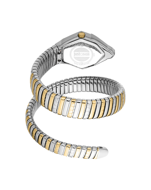 Just Cavalli Signature Snake Gemma - Two Tones YG Green