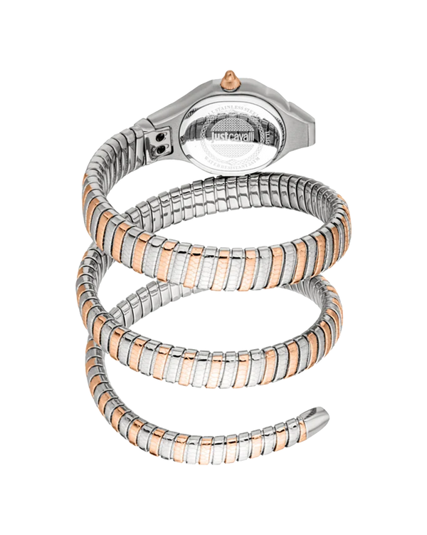 Just Cavalli Signature Snake Vita - Two Tones YG Silver