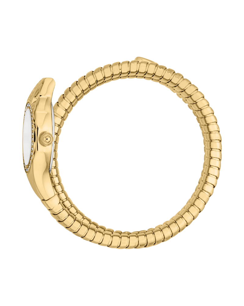 Just Cavalli Signature Snake Vita - Yellow Gold Silver
