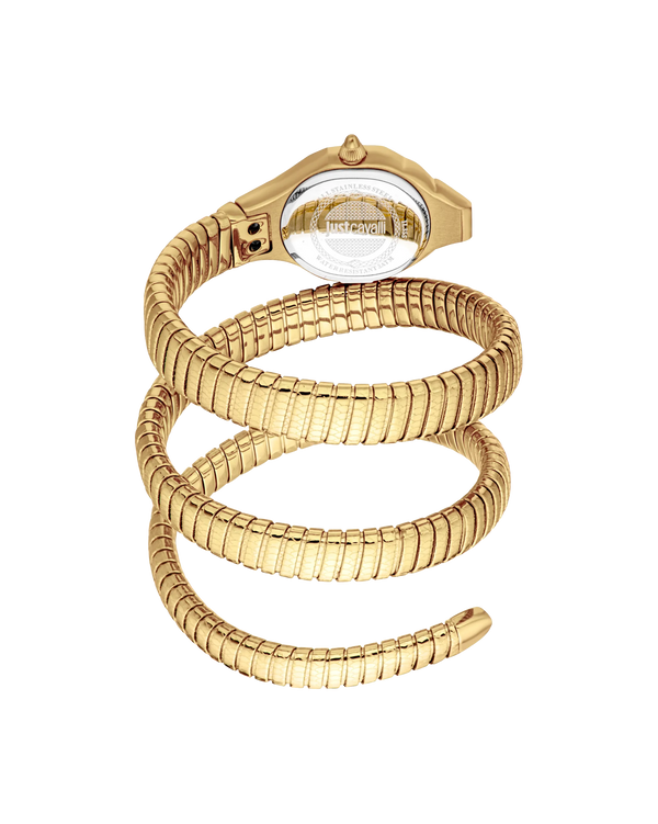 Just Cavalli Signature Snake Vita - Yellow Gold Silver