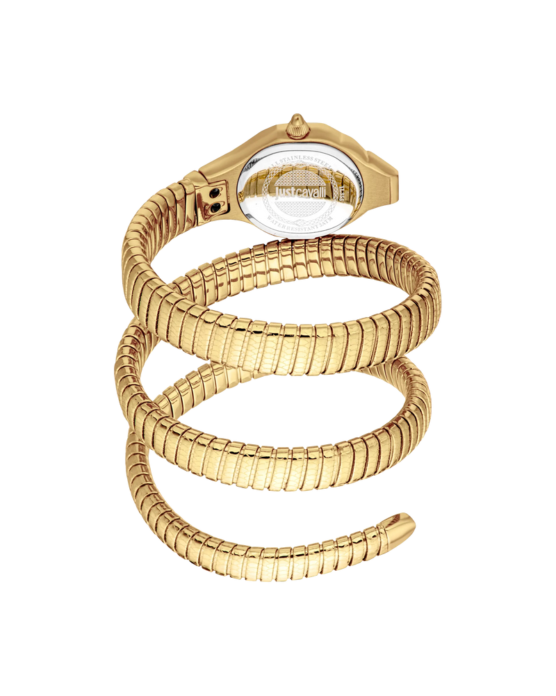 Just Cavalli Signature Snake Vita - Yellow Gold Silver