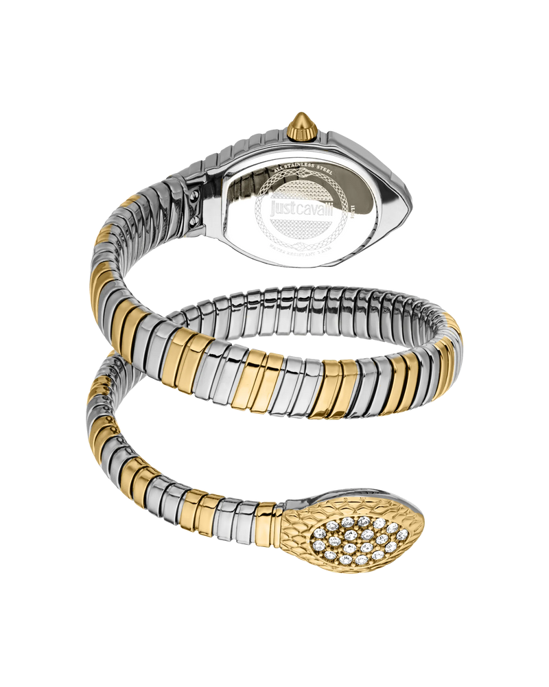 Just Cavalli Signature Snake Speranza - Yellow Gold Silver