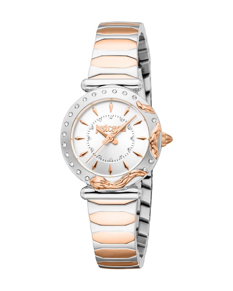 Just Cavalli Animalier Stella Snake - Two Tones Silver Rose Gold