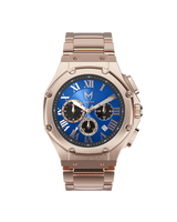 MSTR AM1047SS - AMBASSADOR ROSE GOLD & BLUE WATCH