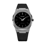 D1 MILANO UTNJ02 Nylon Ultra Thin, Gunmetal watch for men, watch for men, Gunmetal watch, men watch, Black dial watch, Black dial watch for men, Nylon watch, Nylon Strap.