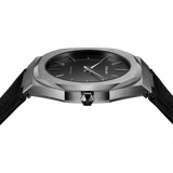 D1 MILANO UTNJ02 Nylon Ultra Thin, Gunmetal watch for men, watch for men, Gunmetal watch, men watch, Black dial watch, Black dial watch for men, Nylon watch, Nylon Strap.
