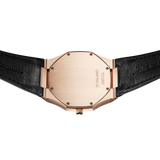 D1 MILANO UTLJ03 Rose Gold Ultra Thin, Rose Gold watch for men, watch for men, Rose Gold watch, men watch, Black dial watch, Black dial watch for men, Leather watch, Calf Leather Strap.