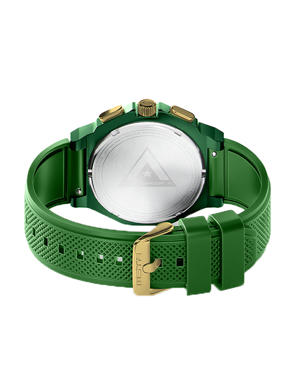 MSTR AX122RB Ambassador X Green Rubber Band – Klassy Watches