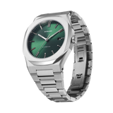 Silver watch for men, Automatic watch, Silver watch, men watch, green dial watch, green dial watch for men, D1 Milano