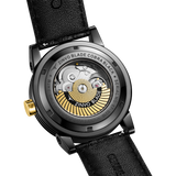 Zinvo Blade Cobra Black, Black watch for men, watch for men, Black watch, men watch, 1 Second-Spin Turbine dial watch, 1 Second-Spin Turbine dial watch for men, Leather watch, Genuine Leather Strap.