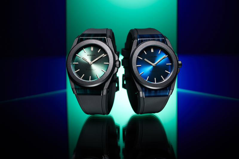 black watch for men, watch for men, black watch, men watch, blue dial watch, blue dial watch for men, D1 Milano