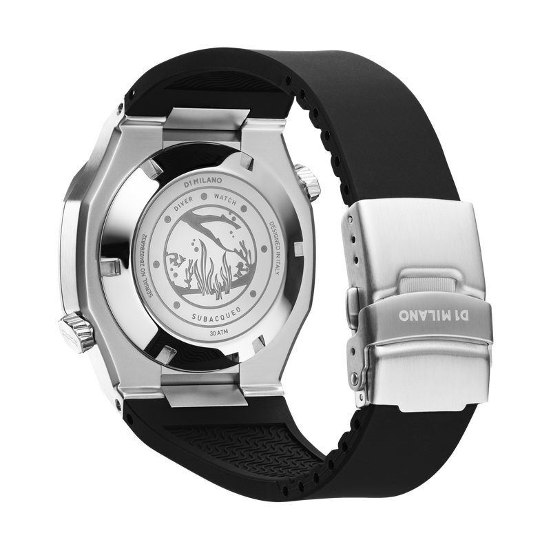 Silver watch for men, Silver watch, Watch for men, men watch, blue dial watch, blue dial watch for men, D1 Milano