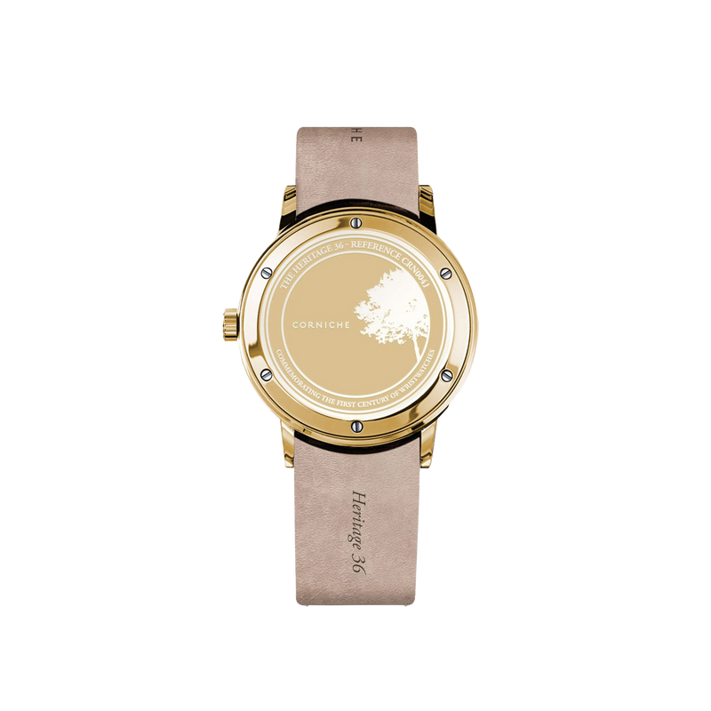 Corniche Women's Heritage 36 Yellow Gold with Black Dial