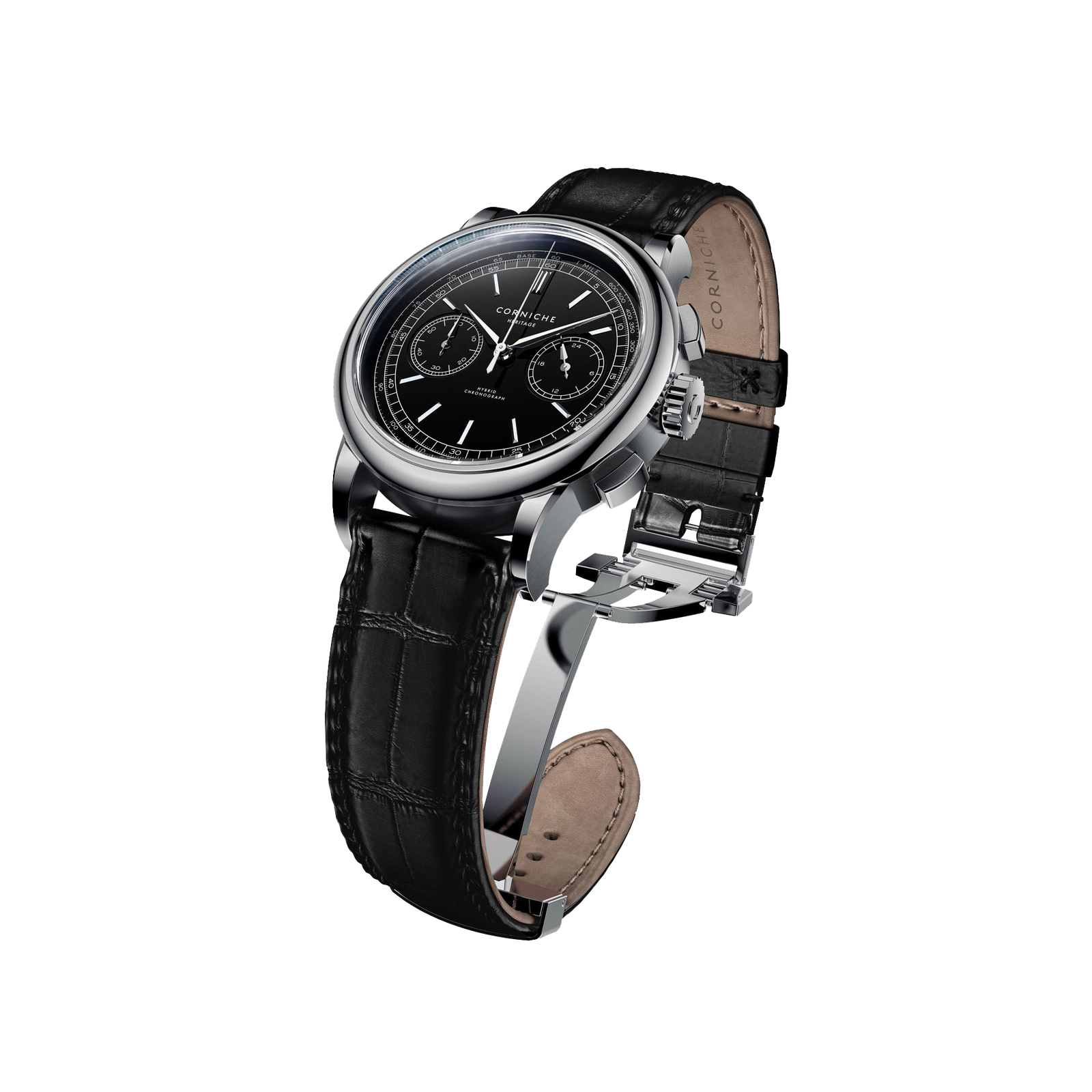 CORNICHE（コーニッシュ）Heritage Black 40mm Heritage Chronograph - Corniche Watches