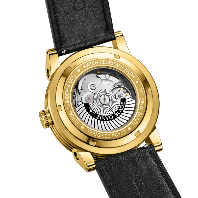 Mens gold strap watches online