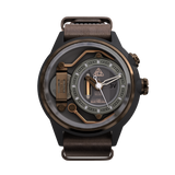 Electricianz The Moka Z Brown Leather Nato 45mm