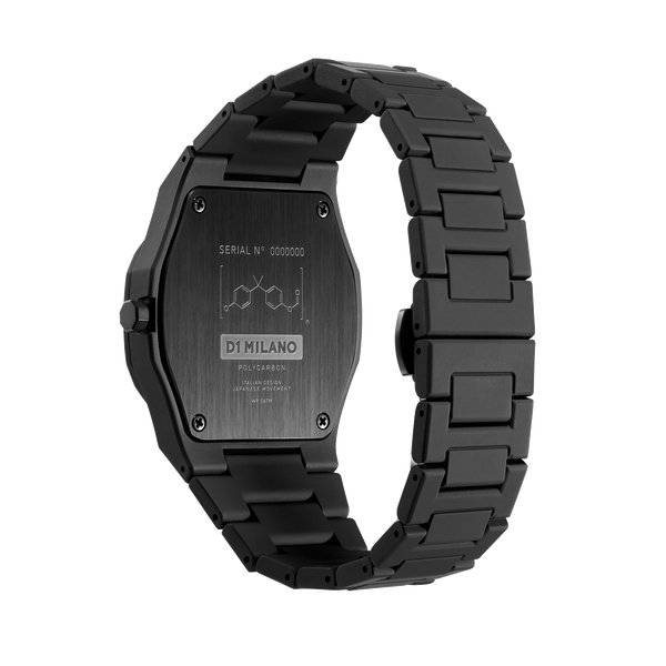 D1 MILANO PCBJ10 Polycarbonate, black watch for men, watch for men, black watch, men watch, black dial watch, black dial watch for men