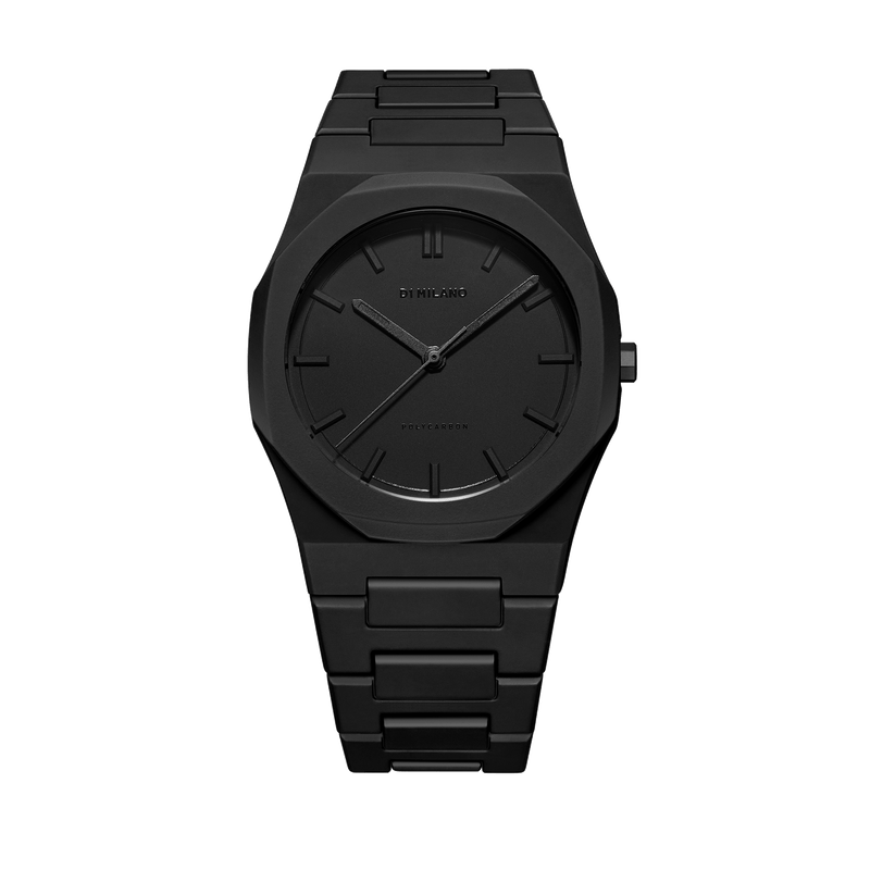 D1 MILANO PCBJ10 Polycarbonate, black watch for men, watch for men, black watch, men watch, black dial watch, black dial watch for men