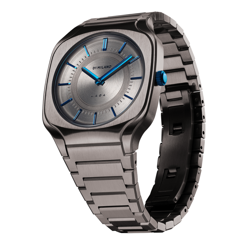 D1 MILANO SQBJ02 SQUARE BRACELET 37MM TITANIUM Klassy Watches
