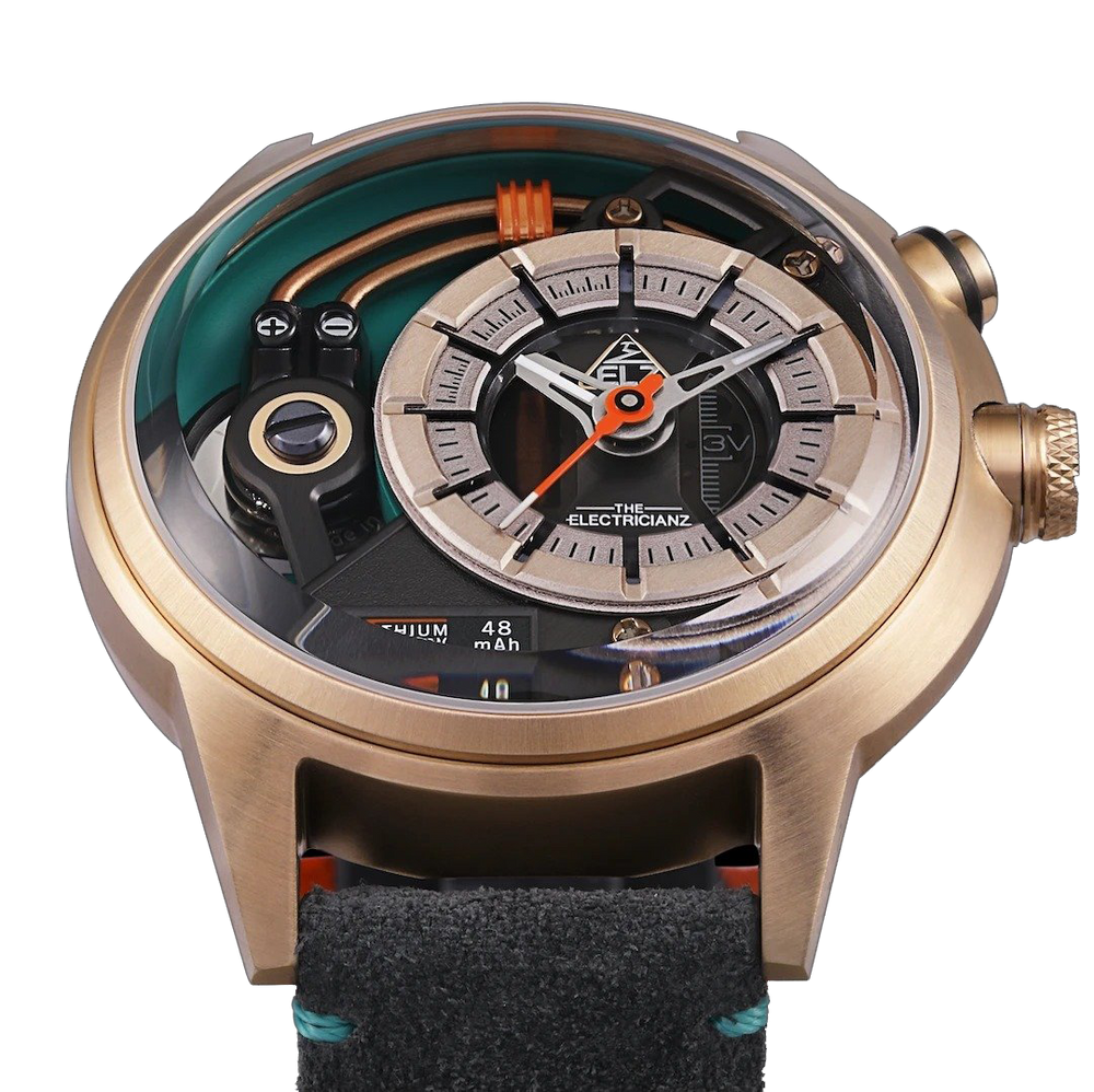 Electricianz The CaZino Suede Leather 45mm – Klassy Watches