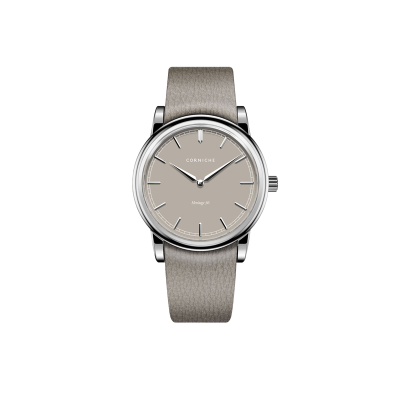 Corniche Women Heritage 36 Steel with Taupe Dial