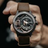 Electricianz The Moka Z Brown Leather Nato 45mm