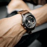 Electricianz The Moka Z Brown Leather Nato 45mm