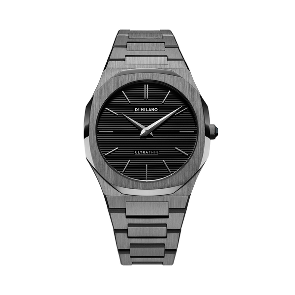 D1 MILANO UTBJ15 Gunmetal Ultra Thin Bracelet 40mm – Klassy Watches