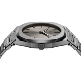 D1 MILANO UTBJ22 Antracite Ultra Thin, Gunmetal watch for men, watch for men, Gunmetal watch, men watch, Gunmetal dial watch, Gunmetal dial watch for men, Bracelet watch, Stainless Steel strap.