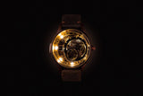 Electricianz The Hybrid E-Circuit Bronze Leather 43mm