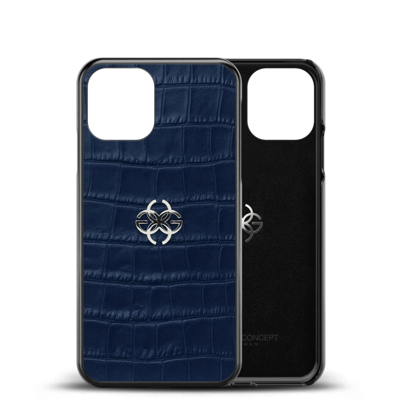 GC iPhone Case 11 Pro Max Croco Embossed Leather