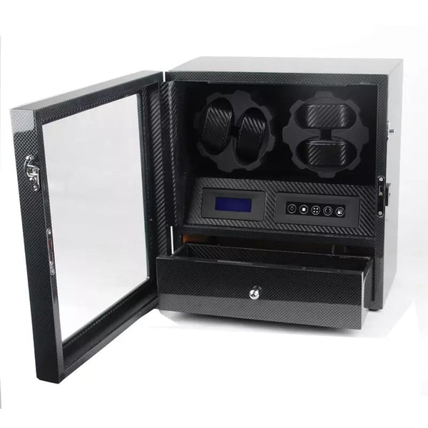 WB Watch Winder LED 4 5 Carbon Klassy Watches