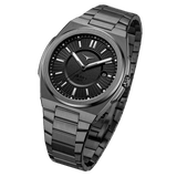 Zinvo Rival Gunmetal, Gunmetal watch for men, watch for men, Gunmetal Watch, men watch, Grow in The Dark Index and Hands Dial watch, Grow in The Dark Index and Hands Dial watch for men, Bracelet watch, Rubber Watch, Stainless Steel Strap, Premium silicone Strap, Black Rubber Strap.